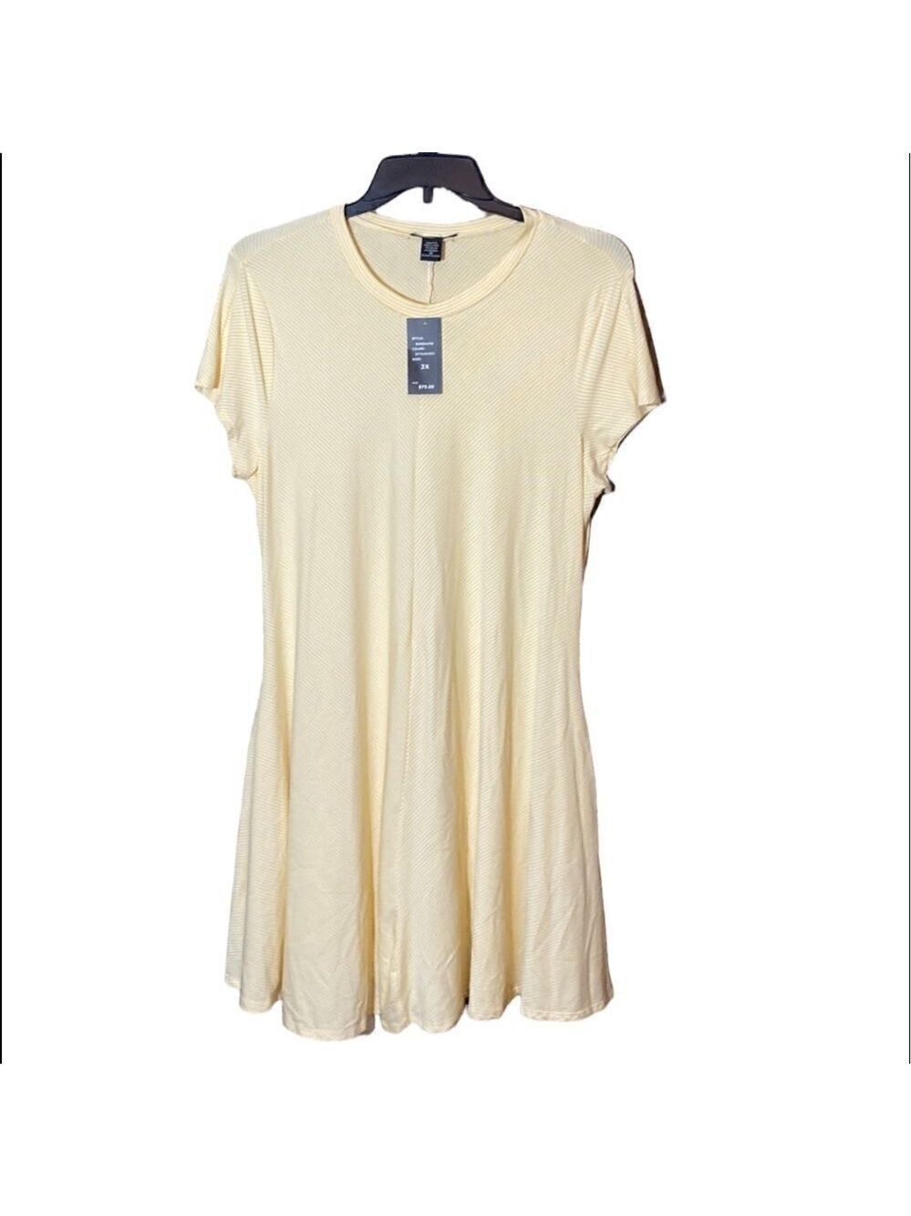 Robert Louis Fit Flare Dress Pullover T-Shirt Style Size 2X